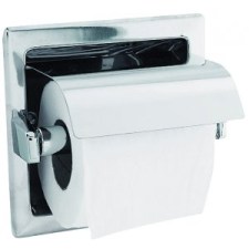 Встраиваемый диспенсер для 1 рулона туалетной бумаги с крышкой