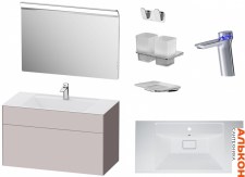 Мебель для ванной AM.PM Inspire 2.0 100 BK50GD серый матовый