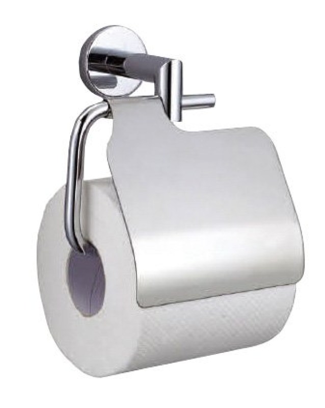 Держатель для туалетной бумаги с крышкой LINE глянец