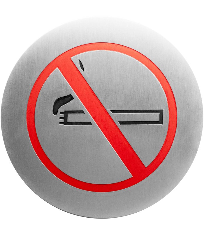 Значок на дверь «не курить»