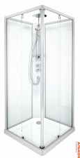 Душевая кабина IDO Showerama 10-5 Comfort 90х90, квадратная, профиль аллюминий, прозрачное стекло