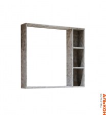 Зеркало-шкаф Grossman Фалькон 80 208003 бетон