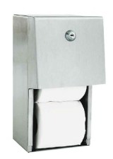 Диспенсер для двух малых рулонов туалетной бумаги антивандальный