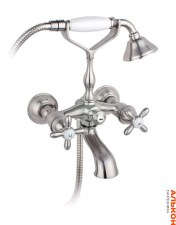 Смеситель для ванны с душем Timo Ritz 0144Y silver cross