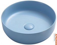 Накладная раковина Ceramica Nova Element CN6022ML 39х39 голубой матовый круглая