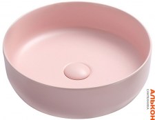 Накладная раковина Ceramica Nova Element CN6022MP 39х39 розовый матовый круглая